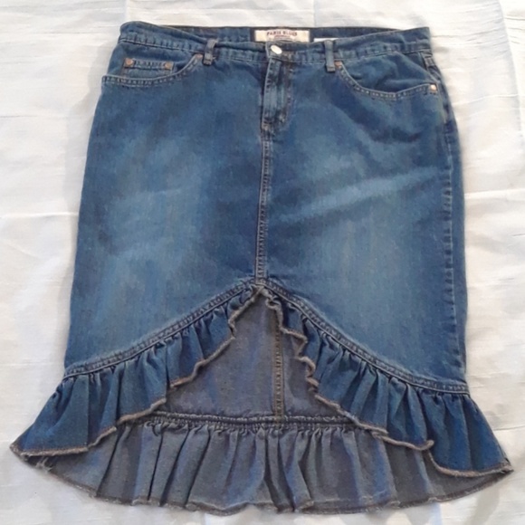 Paris Blues Dresses & Skirts - ⬇️$35 Paris Blues High Low Blue Jeans Skirt